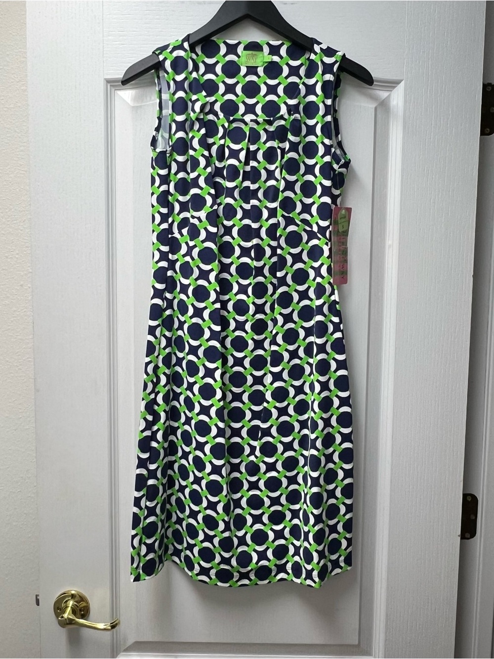 Katherine Way Geo Print Mini Dress Sz Sm NWT